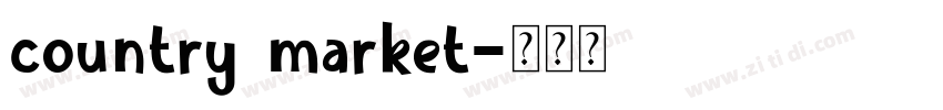 country market字体转换